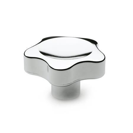 Otto Ganter Star Knob Plastic Chrome Plated, GN 5337.4